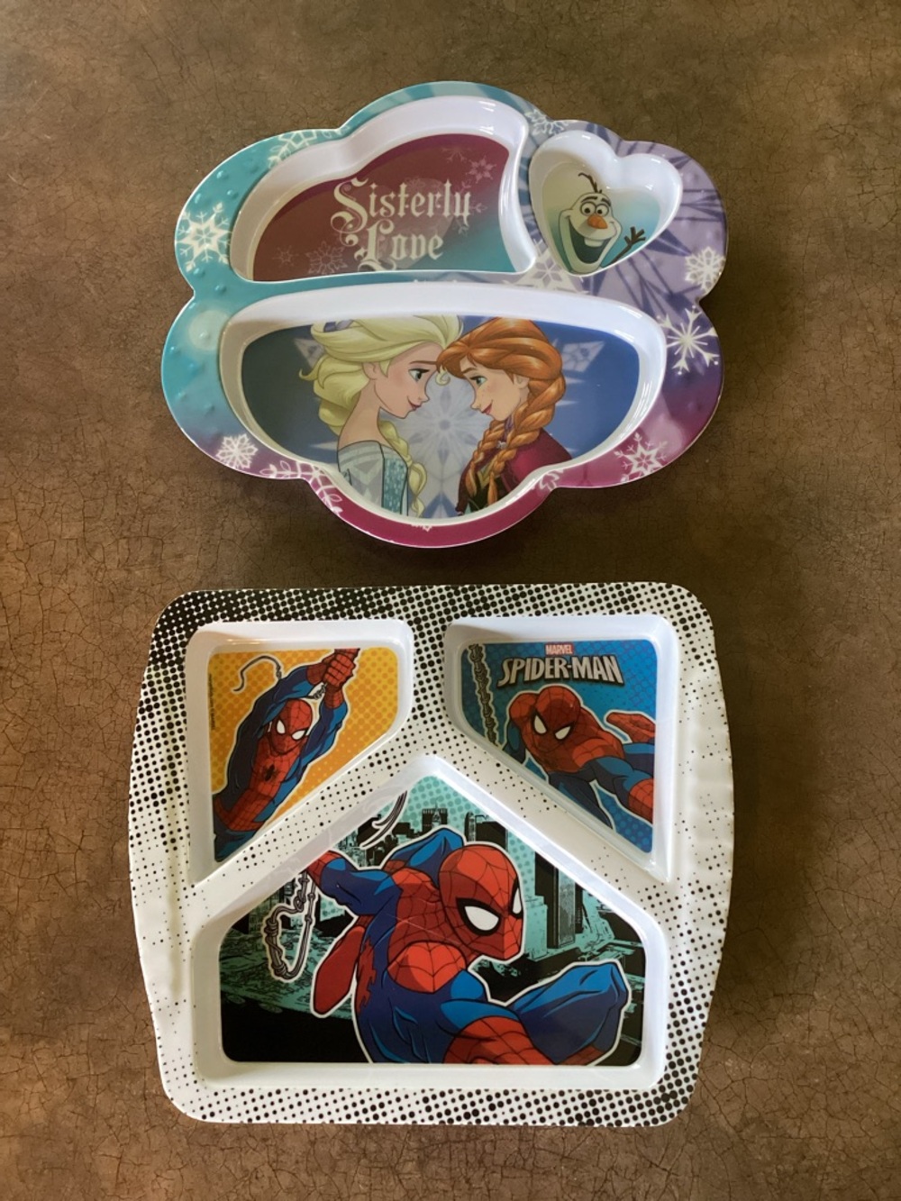 Frozen Divided Plate - Zak! Brand Plastic Plate - Toddler